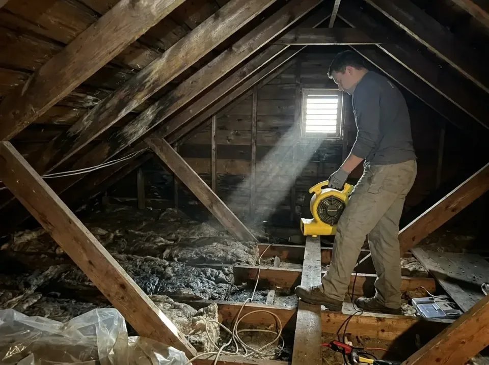 attic-water-damage-drying-proc-007 — frequently asked questions, Emergency Water Extraction & 24/7 Flood Response in Crosspo…